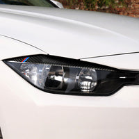 Carbon Fiber Eyelids Eyebrow Headlight Retrofit Accessories Suitable for BMW F30 3 Series