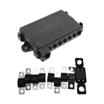compare product 7-Way Multi Fuse Block Box Holder With 9x 12-32V Fuses Suitable For Car & Auto