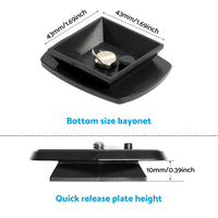 {{ 2PCS Tripod Quick Release Plate Screw Adapter Mount Head Suitable For DSLR SLR }} - Buy Car Parts Online at {{ Kaka Auto Parts }}.