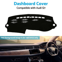 Dashboard Cover Non-Slip Dash Mat Suitable for Audi Q7 4L 2006-2014 Black