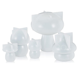 compare product 5-Style Mushroom Silicone Resin Casting Molds Suitable For DIY Epoxy Craft & Home Decor