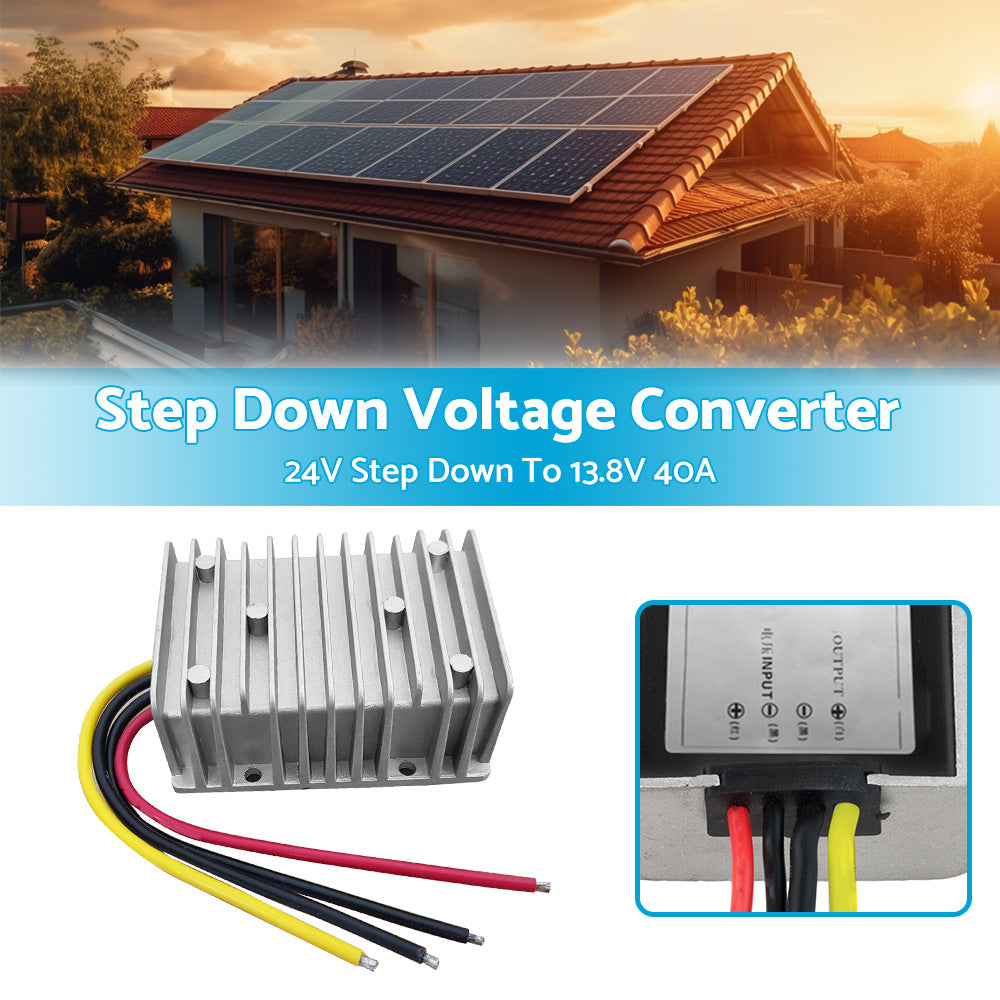 {{ Power Converter Regulator DC 24V Step Down to DC 13. 8V 40A 552W Waterproof }} - Buy Car Parts Online at {{ Kaka Auto Parts }}.