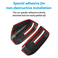 Side Mirror Cover Suitable For Mitsubishi Triton L200 23-25 ABS Carbon Fiber