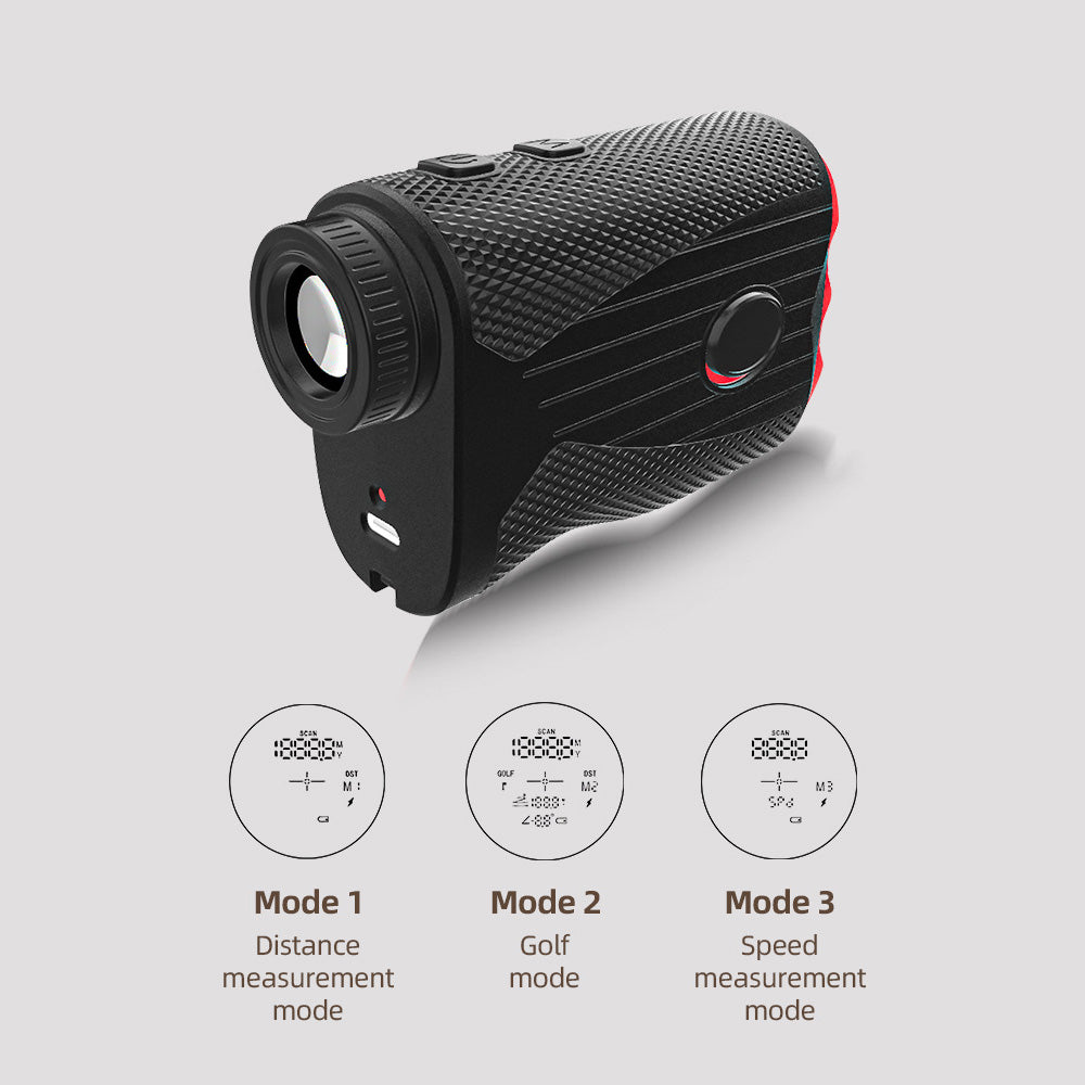 7X Laser Golf Rangefinder Slope 1200 Yards Maximum Distance USB Rechargeable