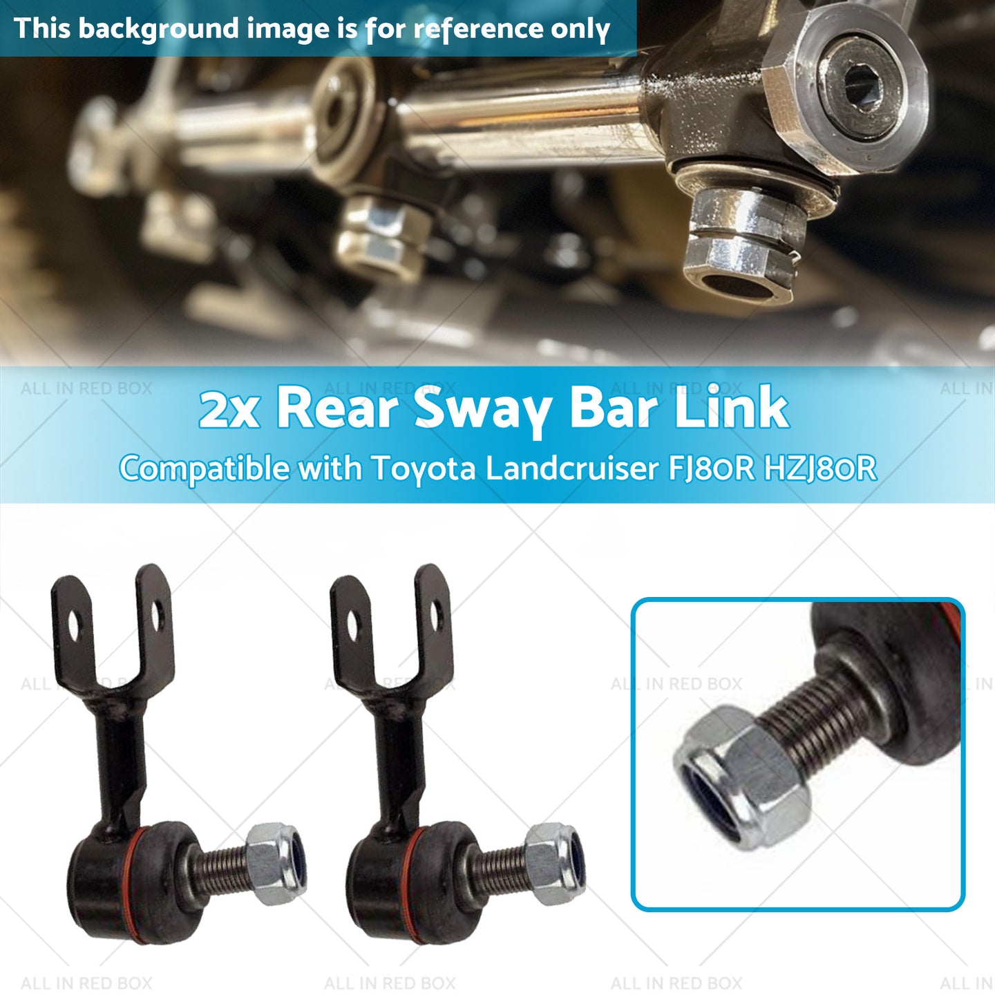 {{ 2x Rear Sway Bar Link Suitable for 92-19 Toyota Landcruiser FJ80R HZJ80R }} - Buy Car Parts Online at {{ Kaka Auto Parts }}.