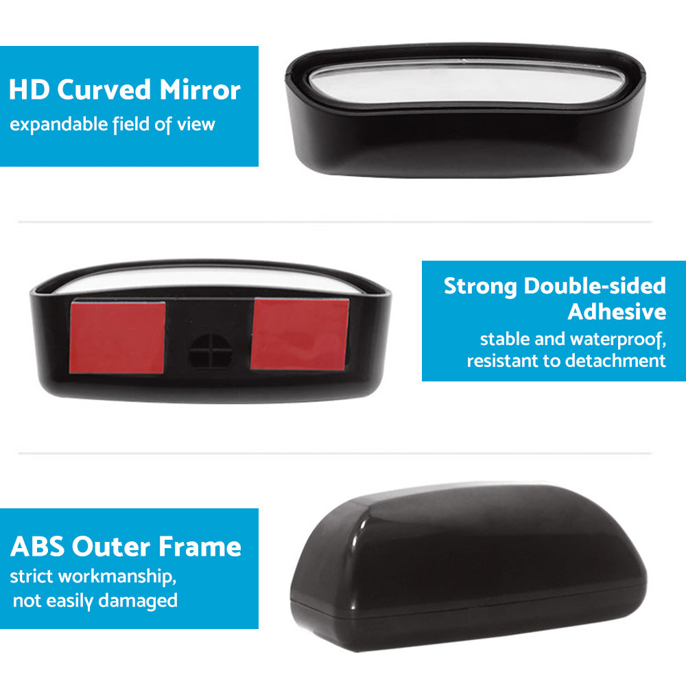 {{ Pair Car Side Blind Spot Mirror Adjust Wide Angle Rear View HD Auxiliary Parking }} - Buy Car Parts Online at {{ Kaka Auto Parts }}.