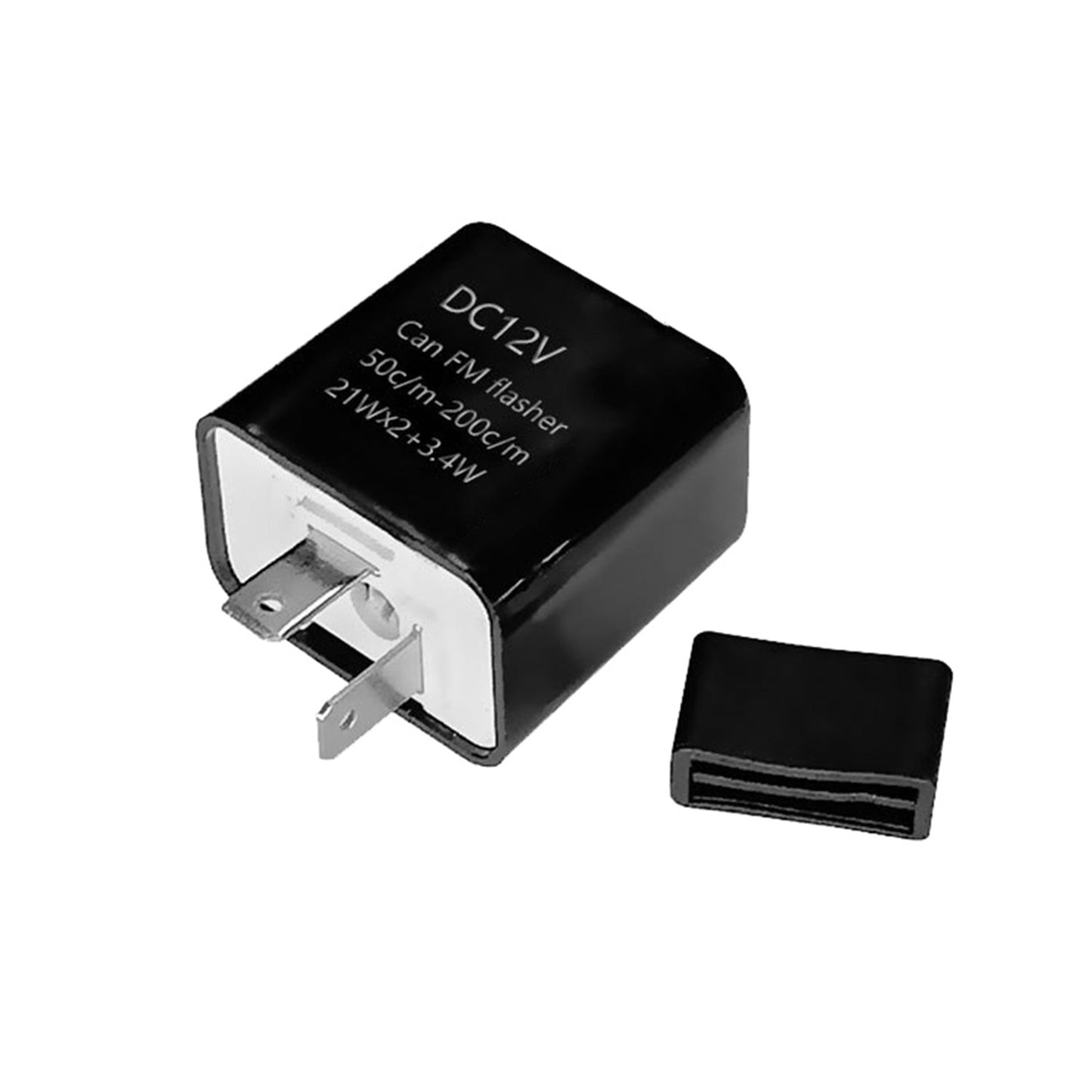 12V 2 Pin Motorcycle Blinker Adjustable LED Flasher Relay Turn Signal Indicator