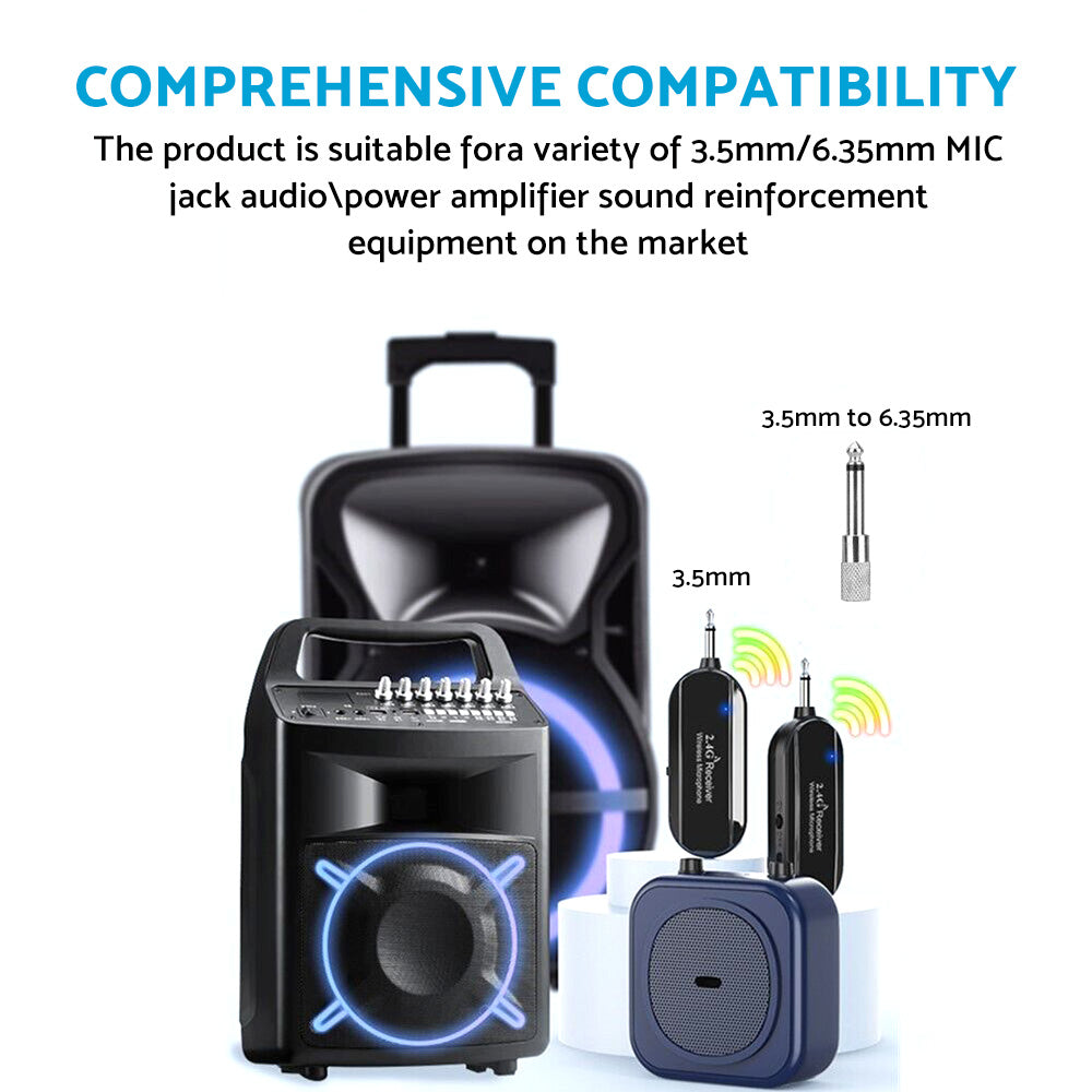 {{ Pro Audio Equipment Wireless Microphone 2. 4G For Voice Teach Outdoor Headset Mic }} - Buy Car Parts Online at {{ Kaka Auto Parts }}.