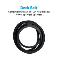 {{ Drive Belt Suitable For Selected 42 inch  46 inch  Cut MTD Ride on Mower 754-0468 954-0468 }} - Buy Car Parts Online at {{ Kaka Auto Parts }}.