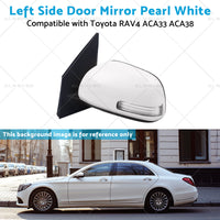 {{ Pearl White Mirror Left Side Door Suitable for Toyota RAV4 ACA33 ACA38 2008-2012 }} - Buy Car Parts Online at {{ Kaka Auto Parts }}.