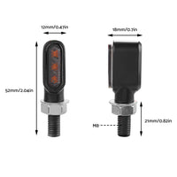 4x Motorcycle Indicator Turn Signal Blinkers Amber Mini LED Lights Suitable For All Motorcycles
