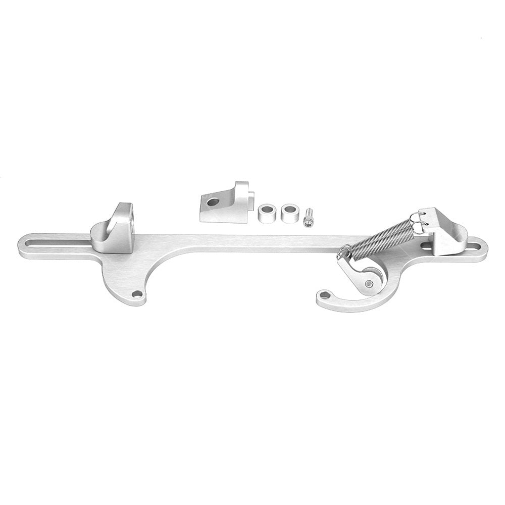 {{ Throttle Cable Bracket Carburetor Billet Aluminum Silver Fits For Carb 4150 4160 }} - Buy Car Parts Online at {{ Kaka Auto Parts }}.