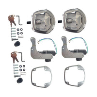 2x Power Operated Recessed Folding Whale Tail T Lock Handle Suitable For Trailer Tool Box