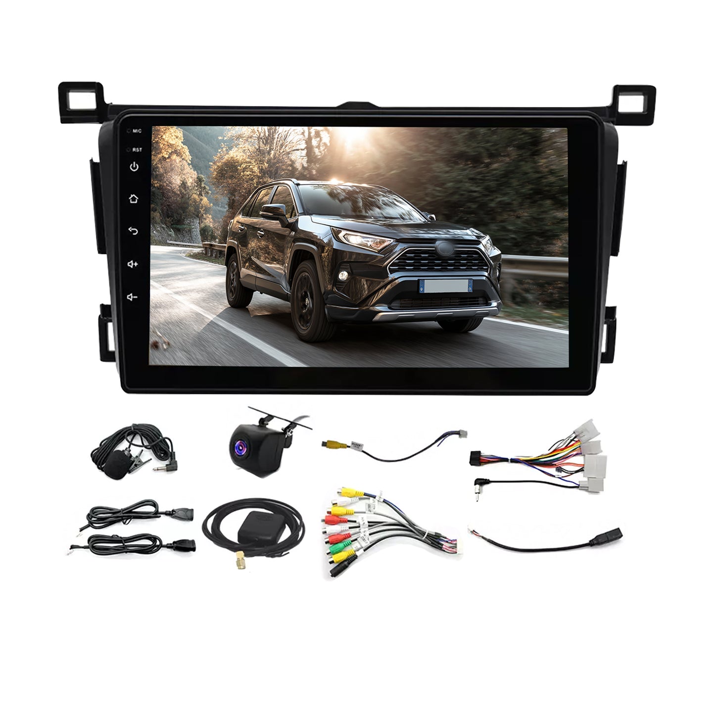 CarPlay Stereo Head Unit Suitable For Toyota RAV4 13-18 Android 13.0 GPS 4+64GB