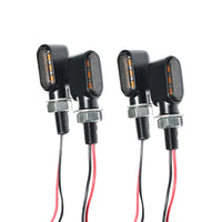 4x Motorcycle Indicator Turn Signal Blinkers Amber Mini LED Lights Suitable For All Motorcycles
