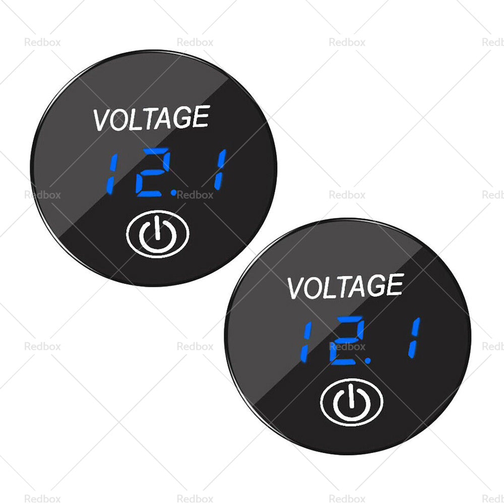 {{ Car Panel Voltmeter 2PCS Volt Gauge Voltage Meter 12V-24V LED Digital Display DC }} - Buy Car Parts Online at {{ Kaka Auto Parts }}.