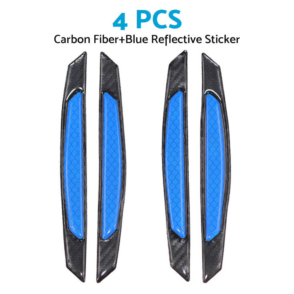 {{ Reflective Carbon Fiber Car Door Edge Guard Bump Protector Sticker Universal }} - Buy Car Parts Online at {{ Kaka Auto Parts }}.