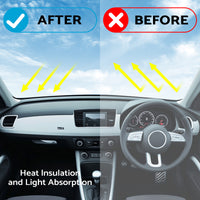 {{ Non-Slip Dash Mat Dashboard Cover Suitable For Audi A1 2012-2018 Polyester Black }} - Buy Car Parts Online at {{ Kaka Auto Parts }}.