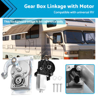{{ RV Gear Box Linkage with Motor Suitable For Kwikee Electric Steps Replace 366043 }} - Buy Car Parts Online at {{ Kaka Auto Parts }}.