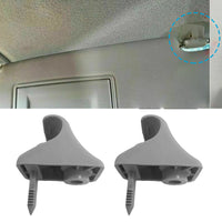 2x Sun Visor Clip Left & Right Side Suitable For Hyundai Getz 2002-2011 Grey 852351C300QS