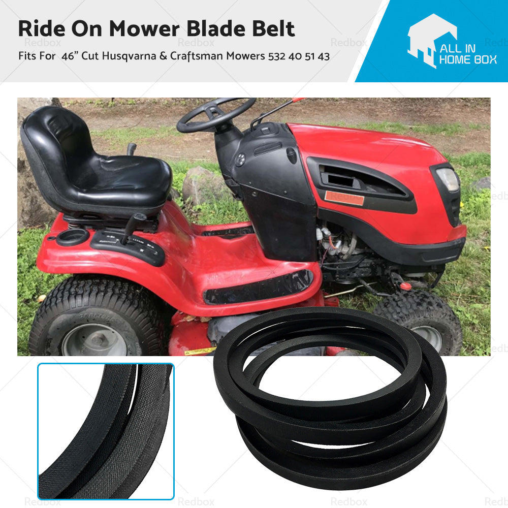 {{ Ride On Mower Blade Belt For 46 inch  Cut Husqvarna  and  Craftsman Mowers 532 40 51 43 }} - Buy Car Parts Online at {{ Kaka Auto Parts }}.