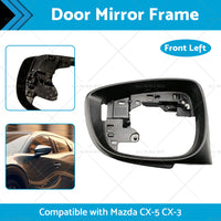 {{ Left Side Door Wing Mirror Frame Suitable For Mazda CX-5 15-16 CX-3 16-19 Black }} - Buy Car Parts Online at {{ Kaka Auto Parts }}.