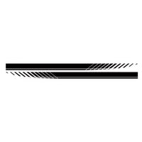 Car Side Body Sticker Vinyl Racing Stripe Decals 5x Long Hood & Roof Universal