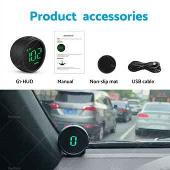 compare product Car Digital Speedometer Head Up Display GPS MPH or KM Overspeed Tired Warning Alarm