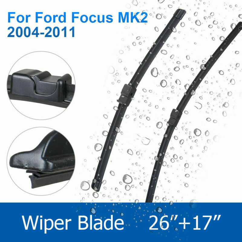 {{ Pair Front Windscreen Wiper Blades 26 inch   17 inch  Fits For Ford Focus MK2 2004-2011 }} - Buy Car Parts Online at {{ Kaka Auto Parts }}.