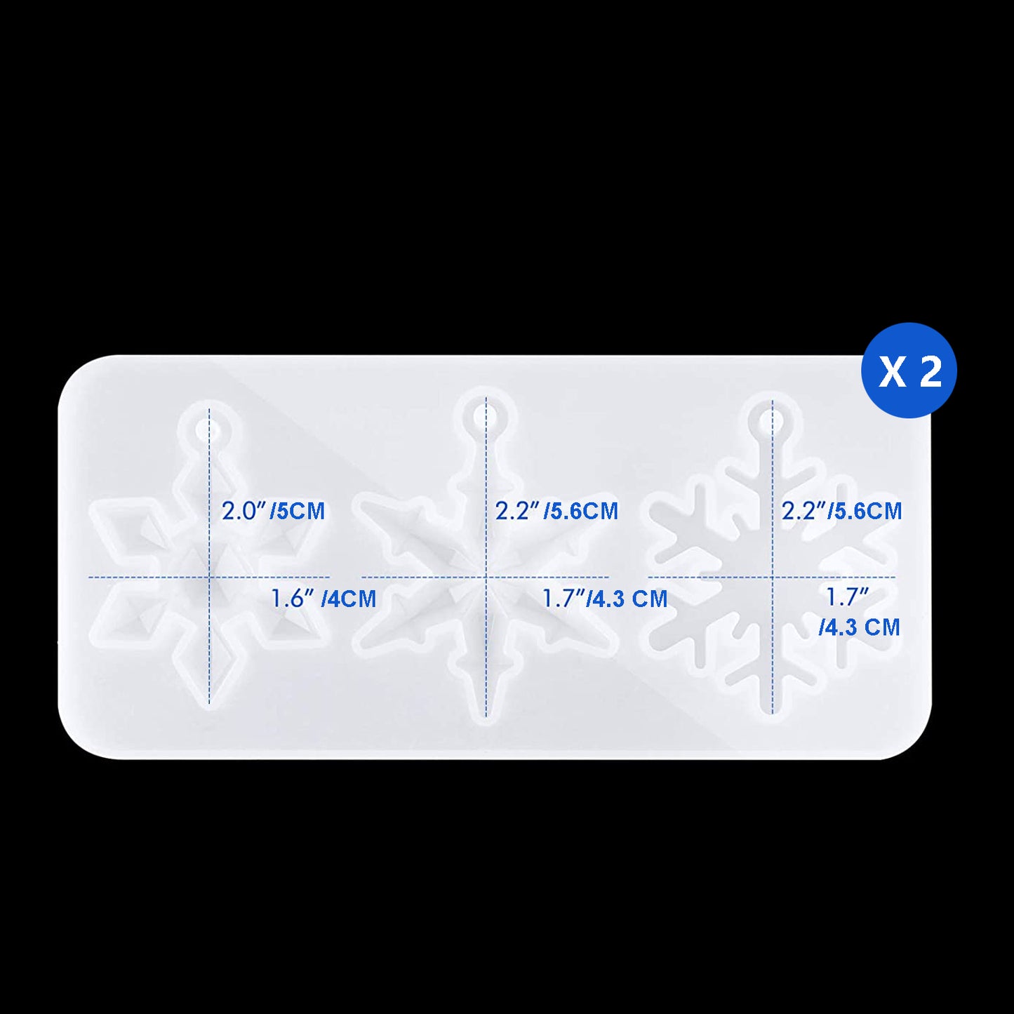 {{ Snowflake Silicone Pendant Mold Making Jewelry Resin Necklace Mould Craft DIY 3D }} - Buy Car Parts Online at {{ Kaka Auto Parts }}.