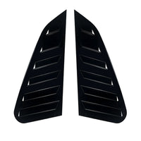 2x Gloss Black Rear Window Louvers Suitable For Subaru Impreza WRX 2011-2014