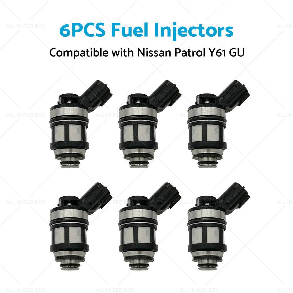 {{ 6PCS Fuel Injectors Suitable for Nissan Patrol GU Y61 4. 5L 1997-2001 16600-38Y10 }} - Buy Car Parts Online at {{ Kaka Auto Parts }}.