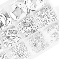 Stainless Steel E Clips C Circlip Kit Retaining Ring 400PCS Assorted M1.5-M15mm Suitable For General Mechanical Applications