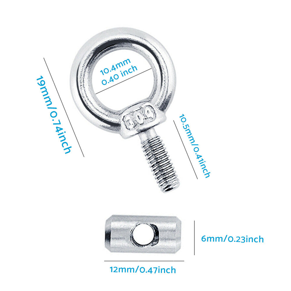 {{ 2 or 4 or 8PCS Awning Rail Stoppers Rail Track Screws for Boat Caravan Stainless Steel }} - Buy Car Parts Online at {{ Kaka Auto Parts }}.