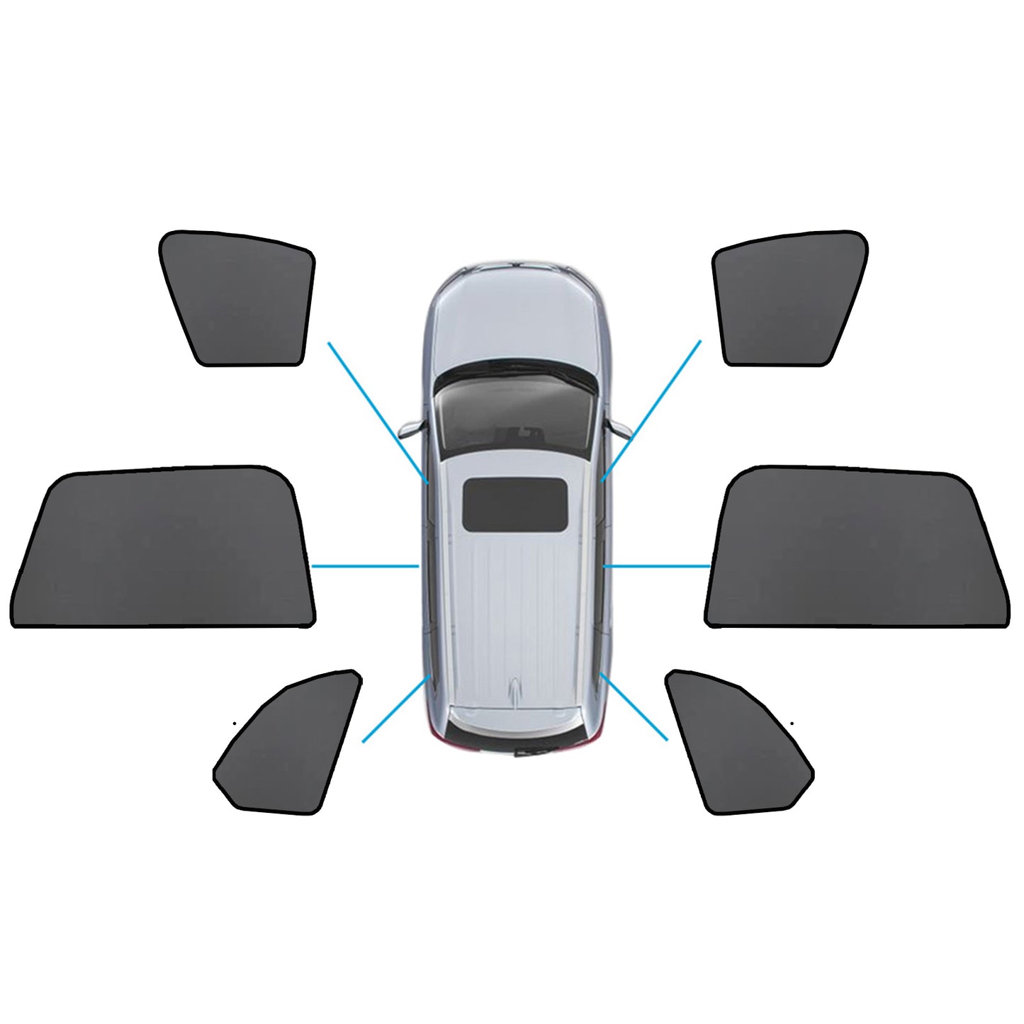 {{ Car Window Sun Shade Magnetic Sun Blind Mesh Suitable for BMW X5 F95 G05 2018-On }} - Buy Car Parts Online at {{ Kaka Auto Parts }}.