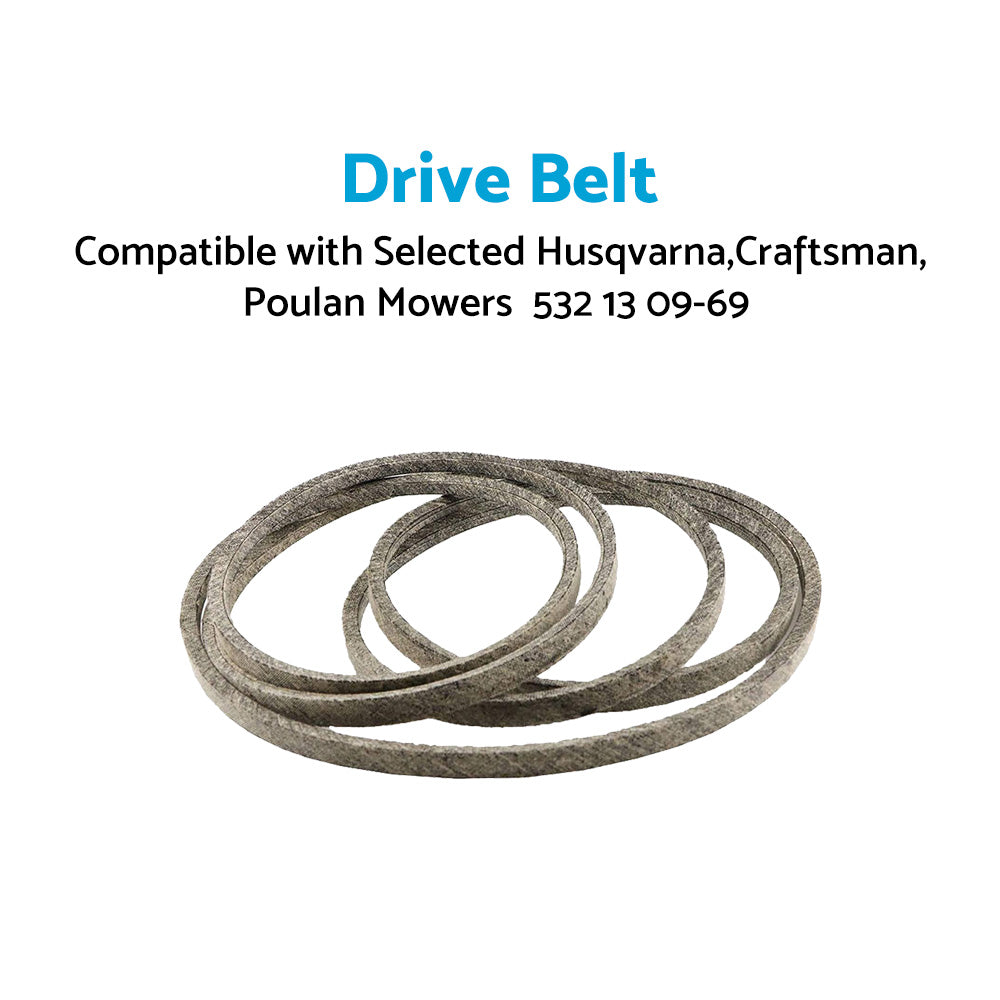 Drive Belt 532 13 09-69 Suitable For Selected Husqvarna,Craftsman ,Poulan Mowers