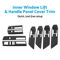 {{ Inner Window Lift & Handle Panel Cover Trim Suitable For Mitsubishi Triton 23-25 }} - Buy Car Parts Online at {{ Kaka Auto Parts }}.