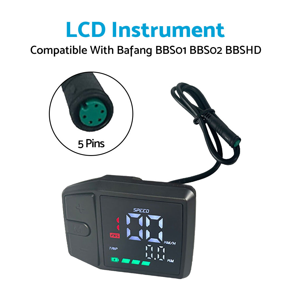 {{ High Quality LCD Instrument Suitable For Bafang BBS01 Center Motor Color Display }} - Buy Car Parts Online at {{ Kaka Auto Parts }}.