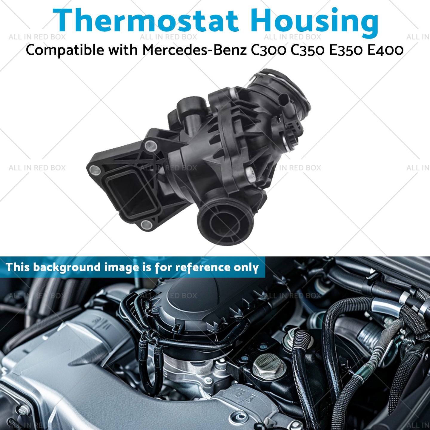 {{ Thermostat Housing Suitable for Mercedes-Benz C300 C350 E350 E400 2762000515 }} - Buy Car Parts Online at {{ Kaka Auto Parts }}.
