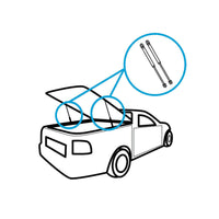 Gas Struts Lift Support 725mm Suitable For Holden Commodore VU VY VZ Ute Hard Lid Cover