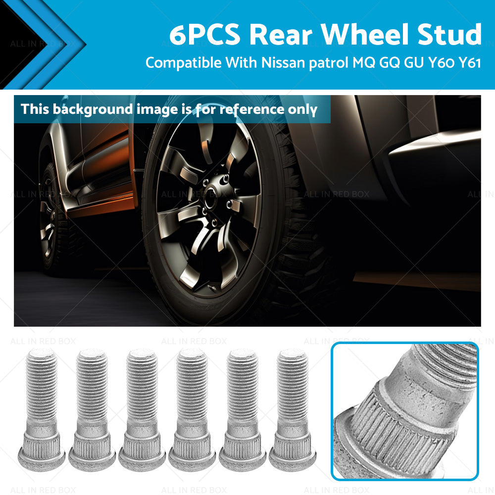 {{ 6PCS Rear Wheel Stud Suitable For Nissan patrol MQ GQ GU Y60 Y61 }} - Buy Car Parts Online at {{ Kaka Auto Parts }}.