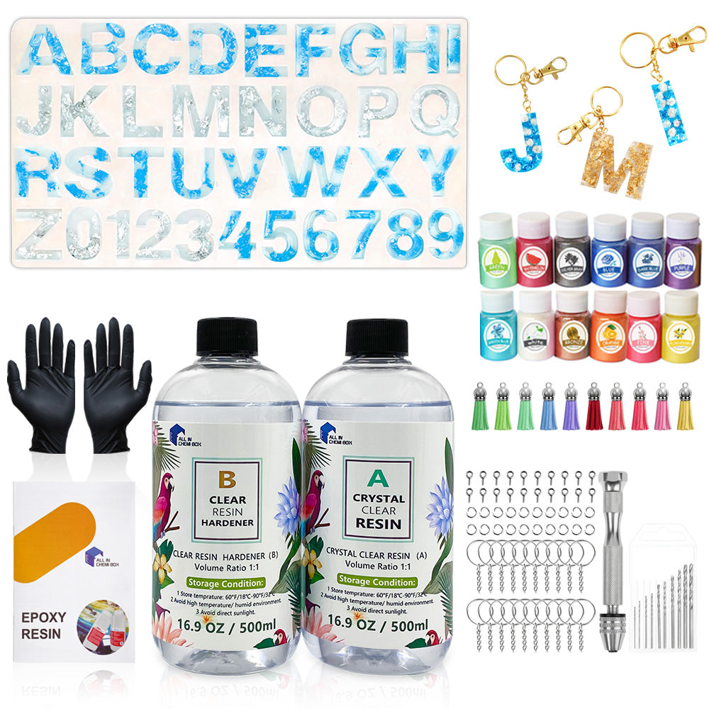 Epoxy Resin 1:1 AB Kit Craft Coating UV Color Pigment Paste Liquid Silicone Mold